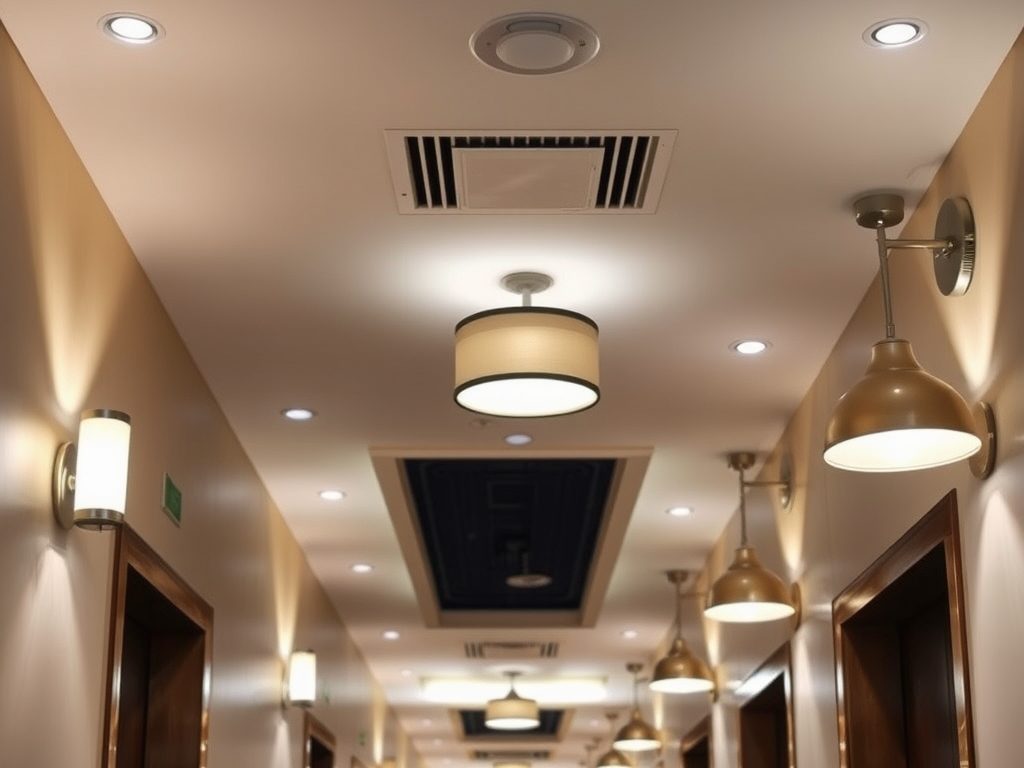 Oświetlenie w korytarzu: ile punktów świetlnych zapewni równomierne i funkcjonalne światło