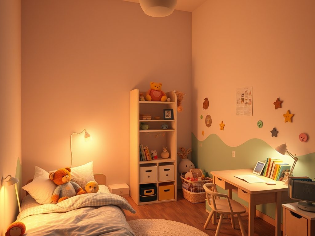 Barwa światła do pokoju dziecka: jak dobrać oświetlenie wspierające sen, naukę i zabawę