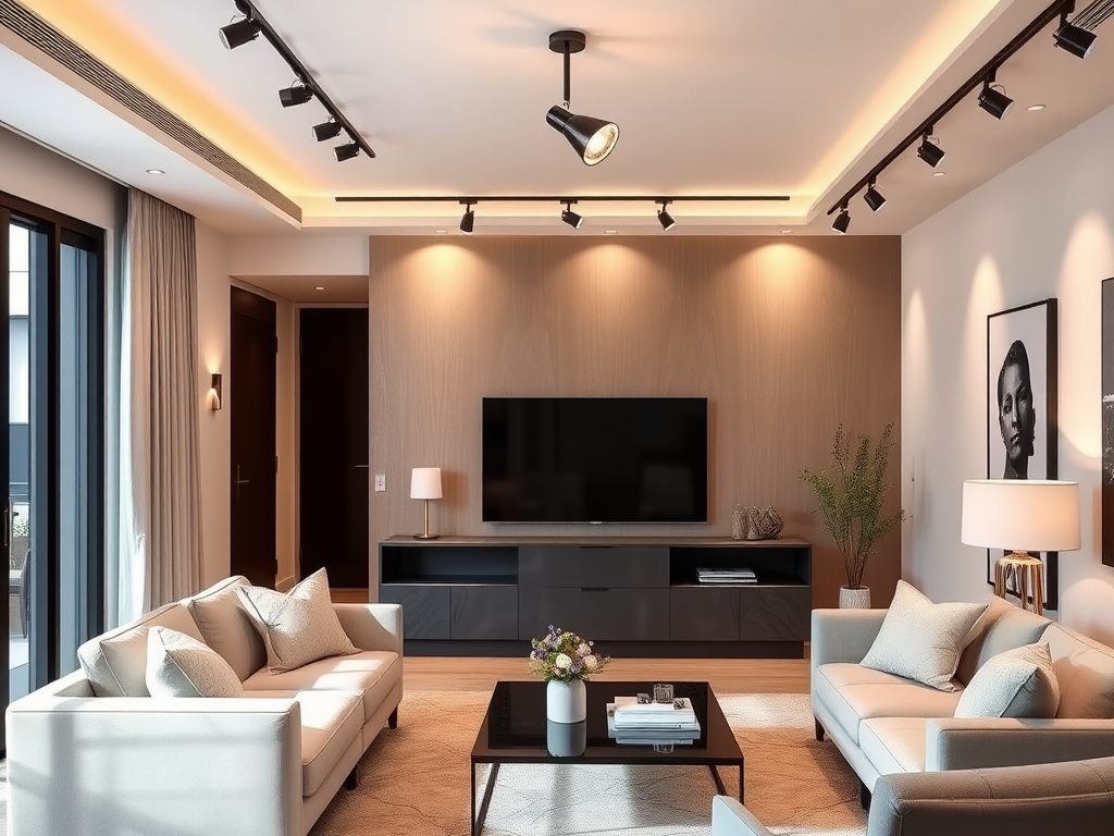 Oświetlenie szynowe w salonie: jak zaplanować funkcjonalny i stylowy system z regulacją światła