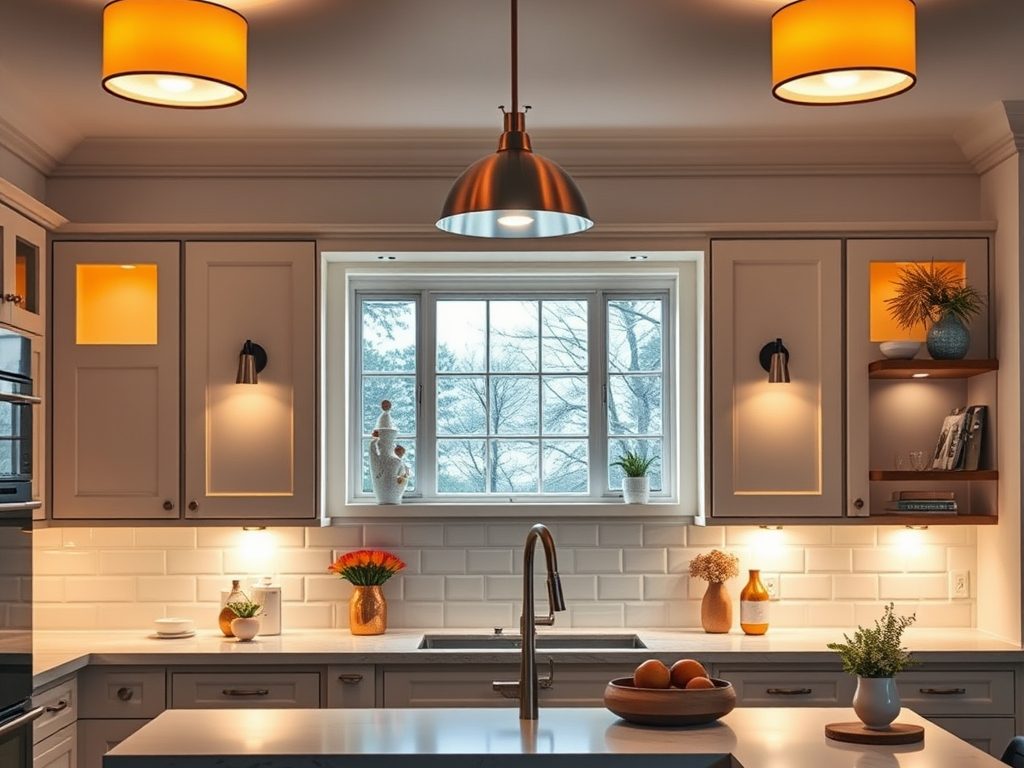 Warstwy światła w kuchni: jak połączyć funkcjonalność z atmosferą przez oświetlenie warstwowe