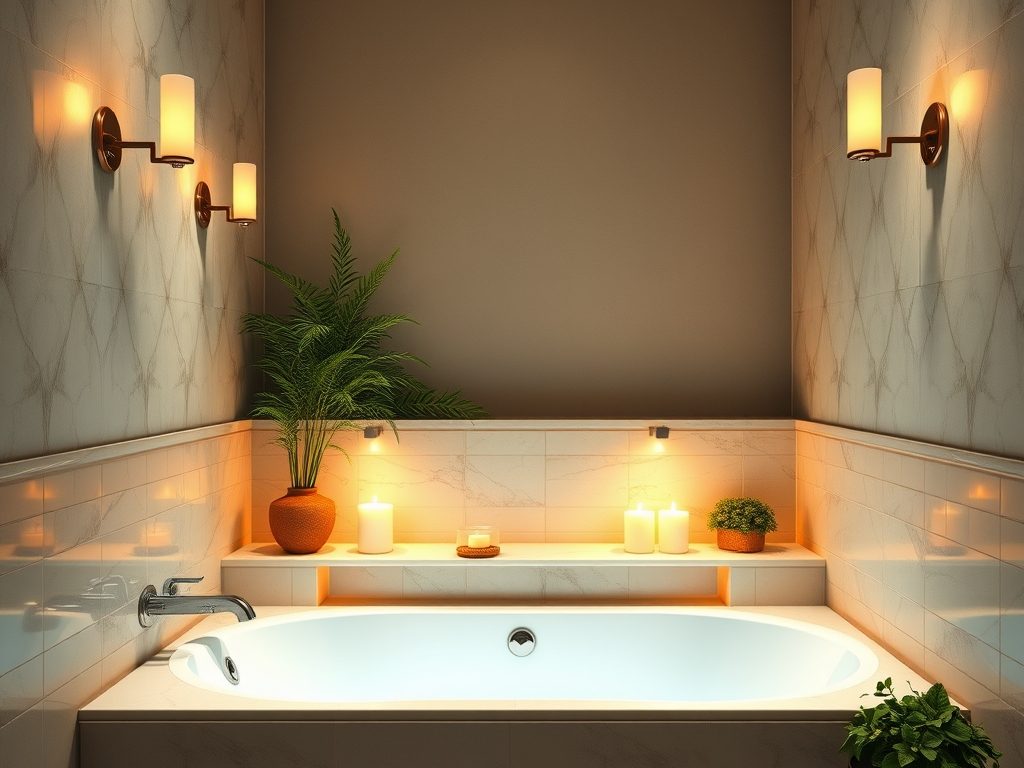 Oświetlenie łazienki nastrojowe: jak stworzyć relaksującą atmosferę i zadbać o bezpieczeństwo