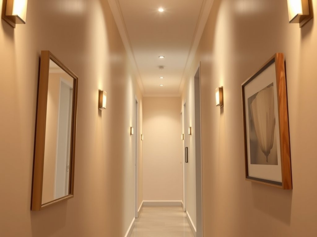 Oświetlenie wąskiego przedpokoju: jak rozmieścić światło, by optycznie powiększyć i doświetlić przestrzeń