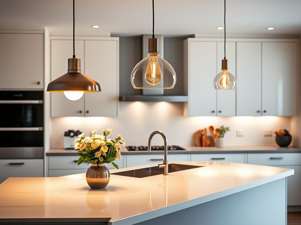 Oświetlenie nad wyspą kuchenną: jak wybrać i zamontować funkcjonalne lampy dla komfortu i stylu